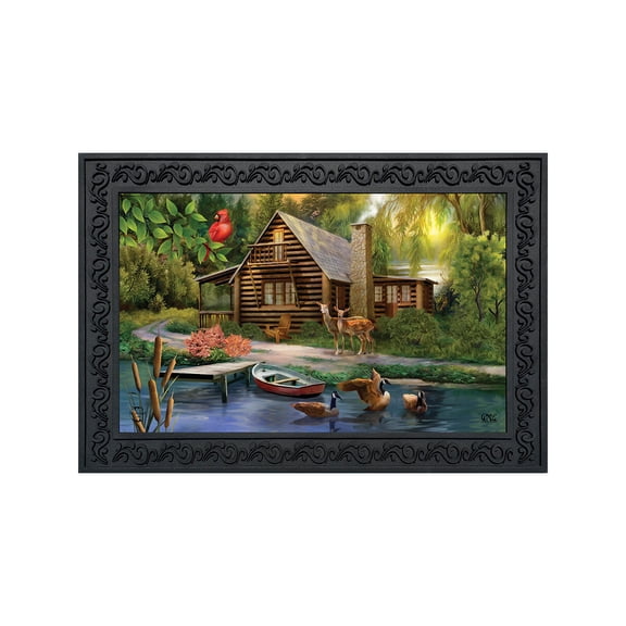 Briarwood Lane Summer Doormat 30x18 Indoor Outdoor Lakeside Cabin For Summer Doormat