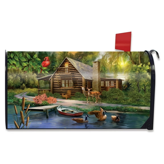 Briarwood Lane Lakeside Cabin Summer Mailbox Cover