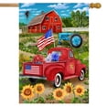 thumbnail image 1 of Briarwood Lane Land Of The Free Summer House Flag, 1 of 4