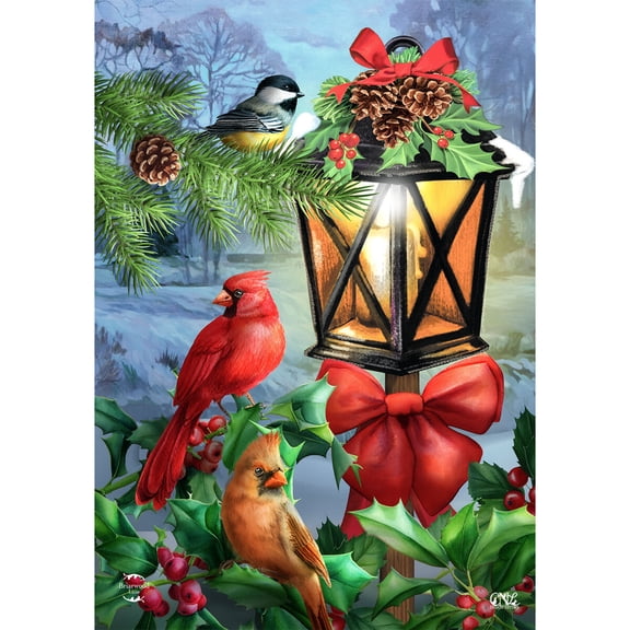 Briarwood Lane Winter Garden Flag 12x18 For Outdoor Lantern Glow Gathering For Winter Garden Flag Flags For Outside