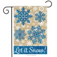 thumbnail image 1 of Briarwood Lane Let It Snow Burlap Winter Garden Flag, 1 of 4