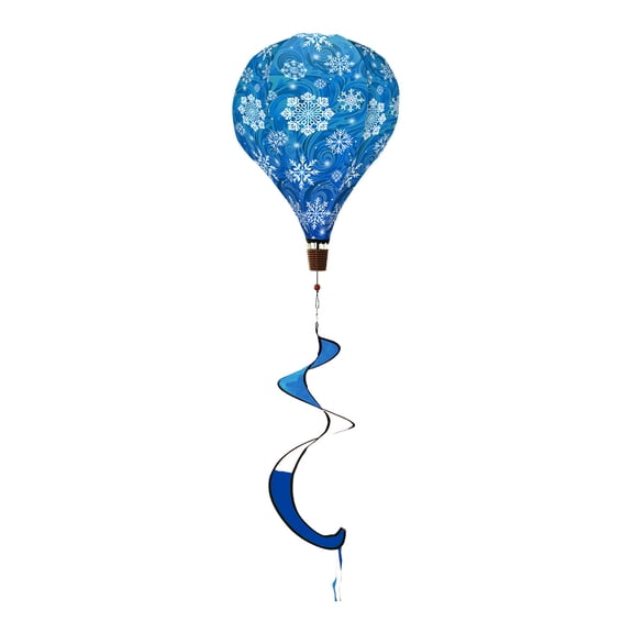 Briarwood Lane Winter Let It Snow Snowflakes Balloon Wind Twister 54x12 For Winter Balloon
