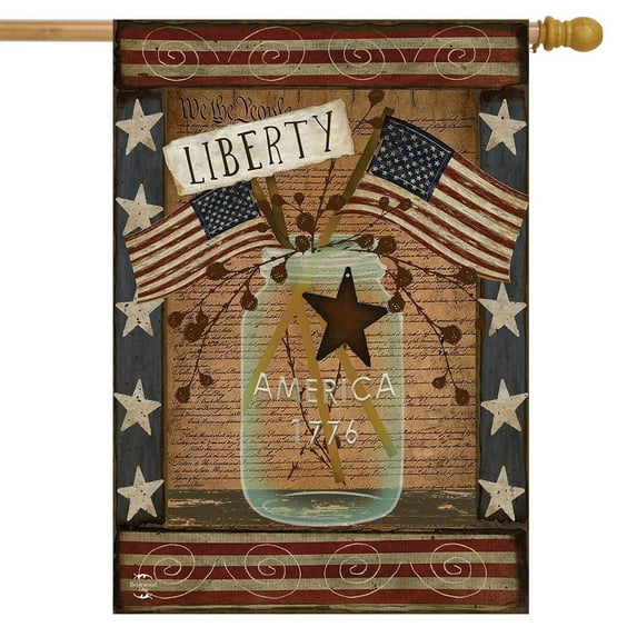 Briarwood Lane Liberty Primitive House Flag