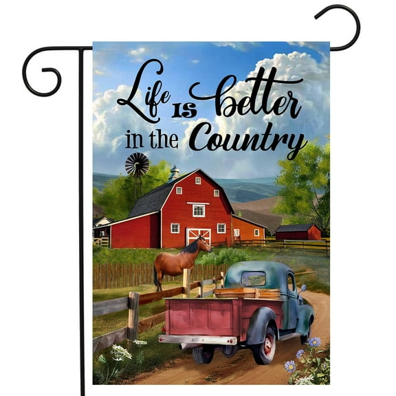 Briarwood Lane Life's Better in the Country Garden Flag
