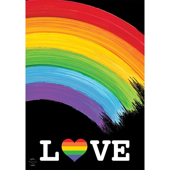 Briarwood Lane Everyday Garden Flag 12x18 For Outdoor Rainbow Love Pride Garden Flag Flags For Outside