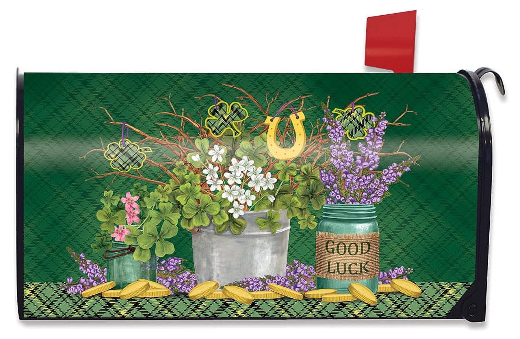 Lucky Shamrocks Mailbox Cover - Thumbnail 4