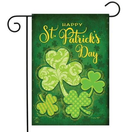 Briarwood Lane Lucky Shamrocks Garden Flag