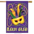 thumbnail image 1 of Briarwood Lane Mardi Gras Holiday House Flag, 1 of 4
