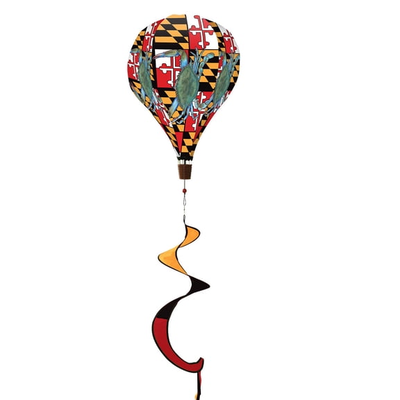 Briarwood Lane Hot Air Balloon Wind Twister 54x12 Maryland Crabs Summer For Summer Balloon