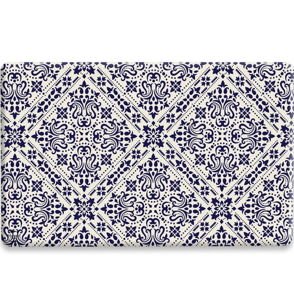 Briarwood Lane Navy and Tan Damask Comfort Mat
