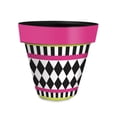 thumbnail image 1 of Briarwood Lane Everyday Planter 8.5" x 8.5" x 8.5" Neon Checkerboard Small Planter, 1 of 4