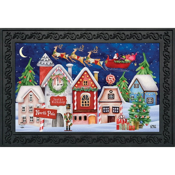 Briarwood Lane North Pole Magic Christmas Doormat
