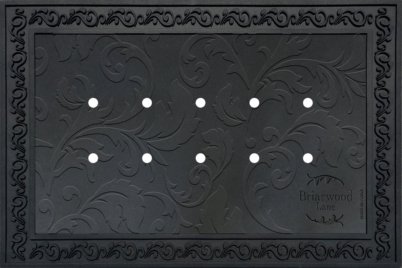 Briarwood Lane Floral 23.75" x 36" Outdoor Rubber Doormat Tray