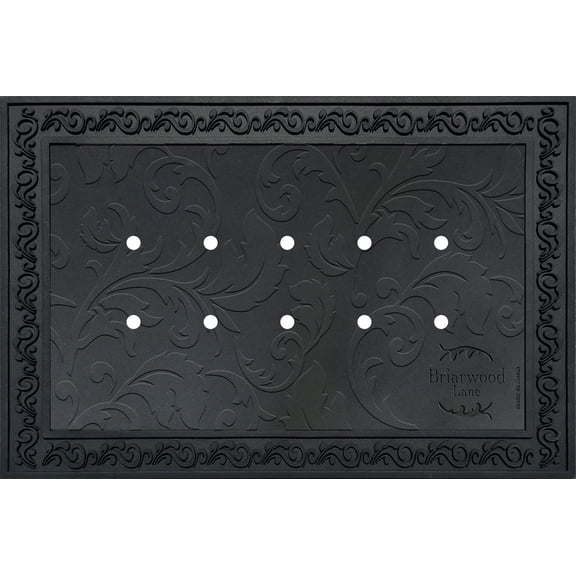 Briarwood Lane Outdoor Rubber Doormat Tray Floral Design