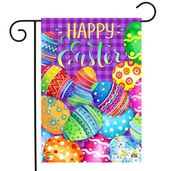 Briarwood Lane Painted Easter Eggs Holiday Garden Flag