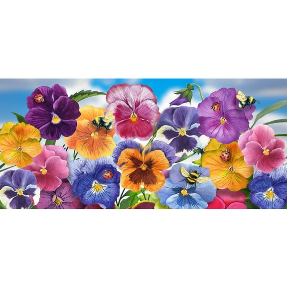 Briarwood Lane Pansies Mini Mat