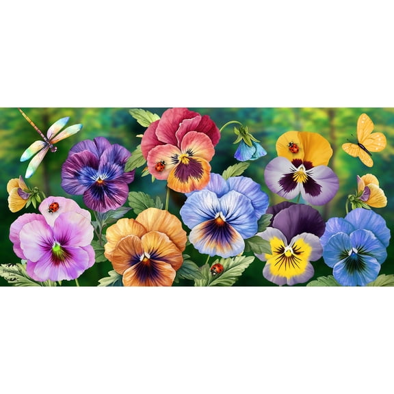 Briarwood Lane Pansy Trio Mini Mat