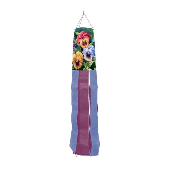 Briarwood Lane Spring Wind Spinner 40x6 Pansy Trio For Spring Wind Spinner