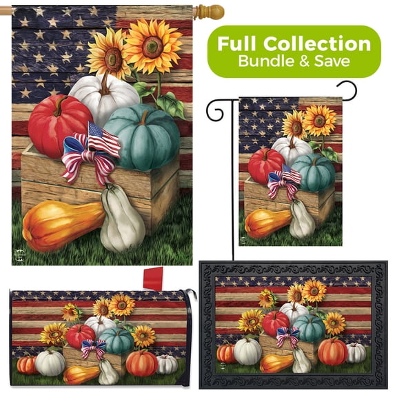 Briarwood Lane Patriotic Pumpkins Autumn Design Collection
