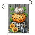 thumbnail image 1 of Briarwood Lane Patterned Pumpkin Stack Fall Garden Flag, 1 of 4