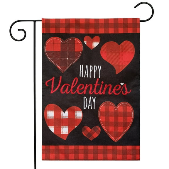 Briarwood Lane Patterned Valentine's Day Burlap Garden Flag