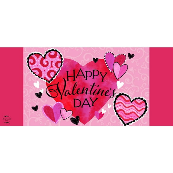 Briarwood Lane Patterned Valentine's Hearts Mini Mat