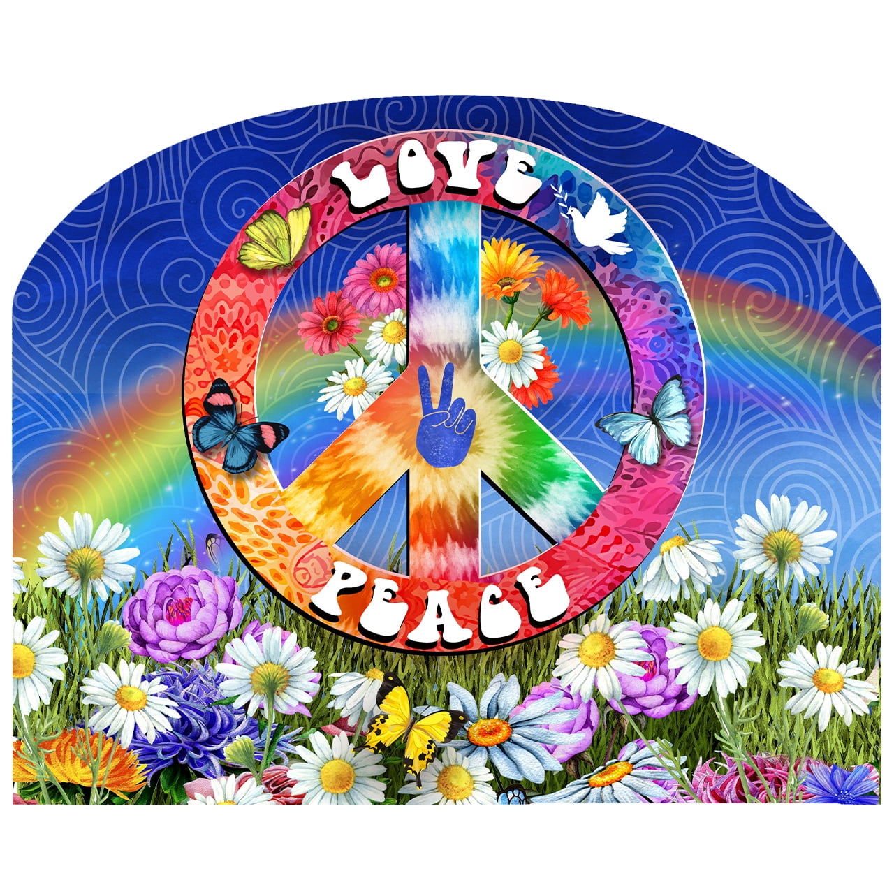 Briarwood Lane Spring Art Sign 8.25x10.25 Peace and Love - Walmart.com