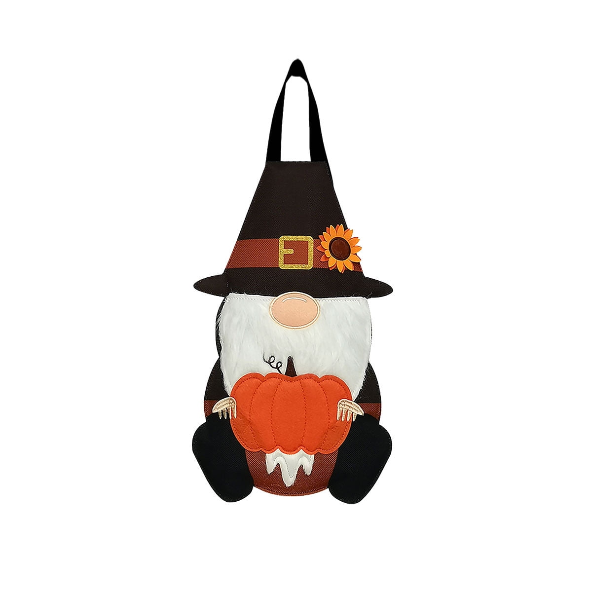 Pilgrim Gnome Multicolor Burlap Thanksgiving Door Hanger