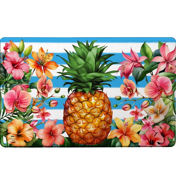 Briarwood Lane Spring Comfort Mat 30x18 Pineapple and Stripes For Spring Comfort Mat