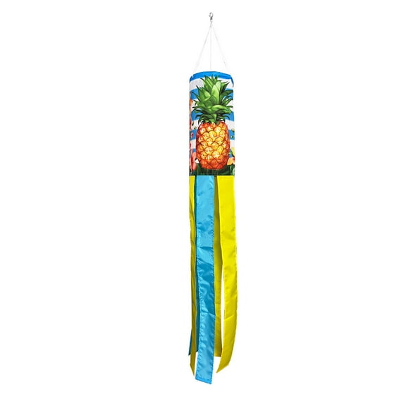 Briarwood Lane Pineapple and Stripes Windsock Wind Twister