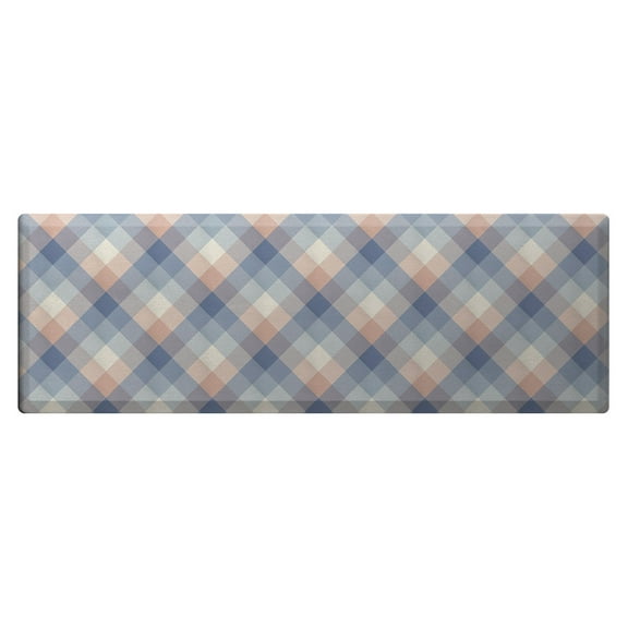 Briarwood Lane Pink and Blue Check Oversized Comfort Mat