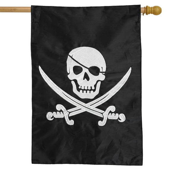 Briarwood Lane Pirate Jack Applique & Embroidered House Flag