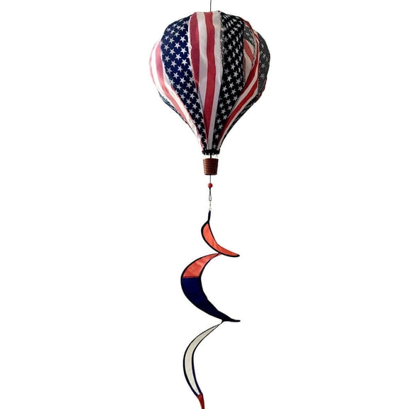 Briarwood Lane Red White & Blue Deluxe Hot Air Balloon Spinner