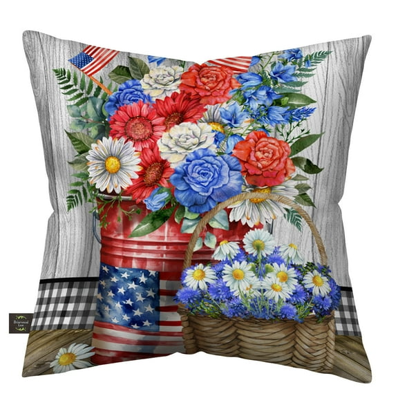 Briarwood Lane Red White and Beautiful Indoor/Outdoor Pillow