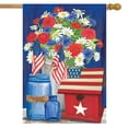 thumbnail image 1 of Briarwood Lane Red White and Blue Patriotic House Flag, 1 of 3