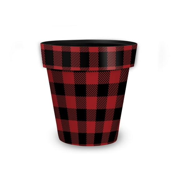 Briarwood Lane Red and Black Buffalo Check Small Planter
