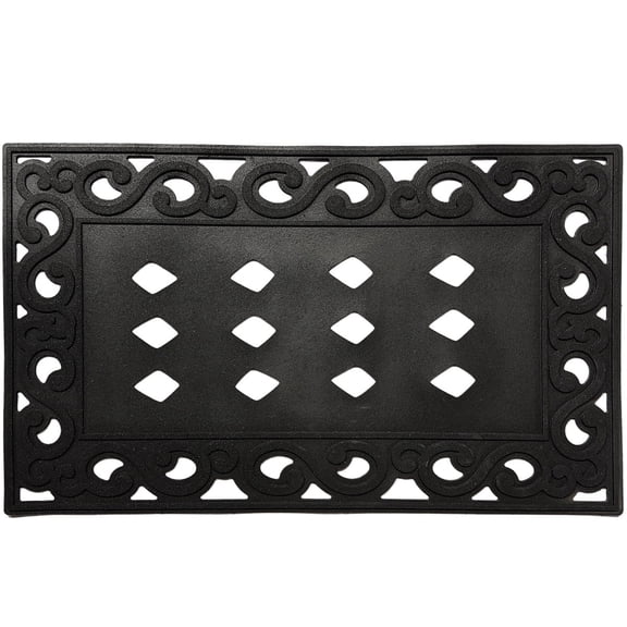Briarwood Lane Rubber Scroll Mini Mat Doormat Tray