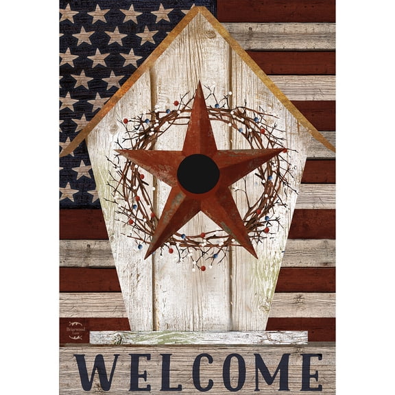Briarwood Lane Spring Garden Flag 12x18 For Outdoor Rustic American Birdhouse For Spring Garden Flag Flags For Outside
