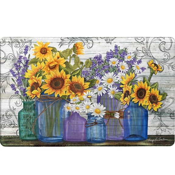 Briarwood Lane Summer Comfort Mat 30x18 Rustic Sunflowers For Summer Comfort Mat