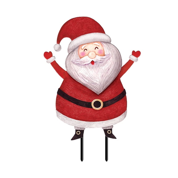 Briarwood Lane Christmas Metal Art 27.5x15 Santa For Christmas Metal Art
