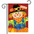 thumbnail image 1 of Briarwood Lane Scarecrow and Pumpkins Autumn Garden Flag, 1 of 4