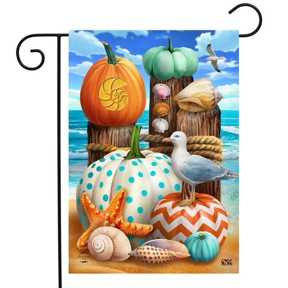 Briarwood Lane Seaside Fall Garden Flag