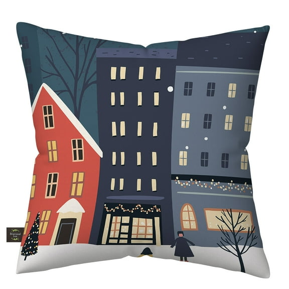 Briarwood Lane Snow Day Burlap Pillow