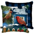 thumbnail image 1 of Briarwood Lane Snow Day Cardinals Winter Decorative Pillow, 1 of 3