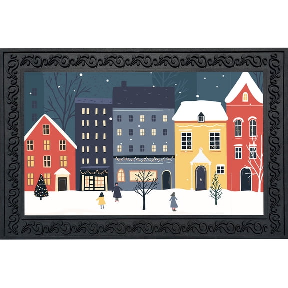 Briarwood Lane Winter Doormat 30x18 Indoor Outdoor Snow Day For Winter Doormat