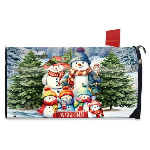 Briarwood Lane Snow Family Mailbox Cover
