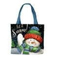 thumbnail image 1 of Briarwood Lane Snow Time Snowman Winter Canvas Tote Bag, 1 of 3