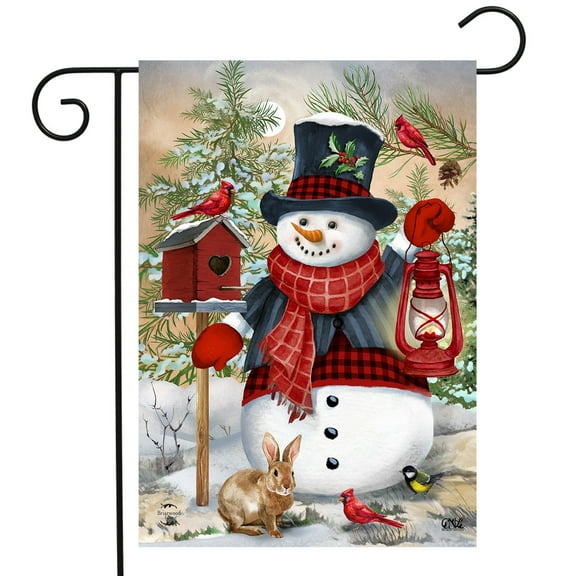 Briarwood Lane Snowman And Friends Winter Garden Flag