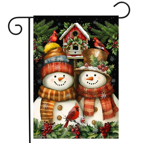 Briarwood Lane Snowman Pair Garden Flag