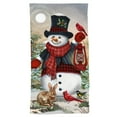 thumbnail image 1 of Briarwood Lane Snowman and Friends Cotton Hand Towel, 1 of 3
